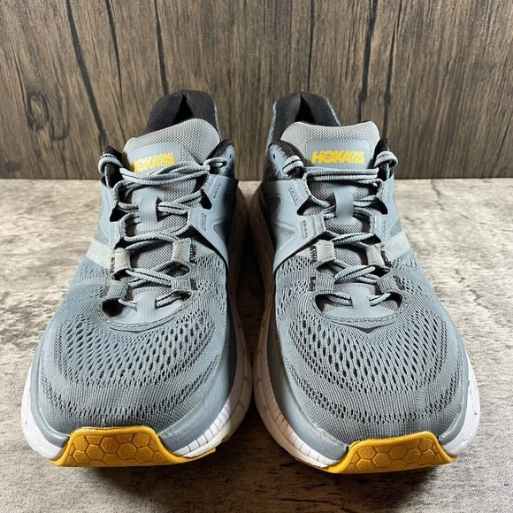 Hoka One One Mens Gaviota 2 1099717 LATH Gray Running Shoes Sneakers Size 8.5 main image 5